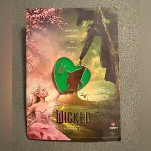 WICKED Movie Limited Edition Elphaba Promotional Pin - NEW